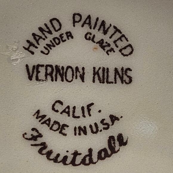 Retro California USA Ceramic Gravy Boat by Vernon Kilns and Metlox Fruitdale - Picture 6 of 9